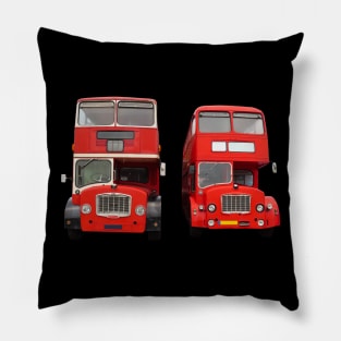 London Bus Transportation Pillow