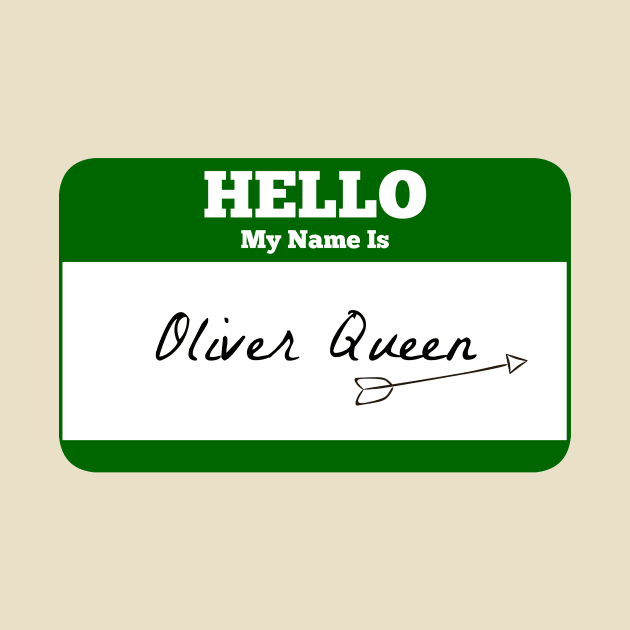 Hello My Name Is Oliver Queen Sticker - Green Arrow by FangirlFuel