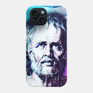 Lucius Annaeus Seneca Snowy Portrait | Lucius Annaeus Seneca Artwork 13 Phone Case