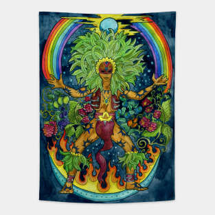 Voodoo Shaman. Magician series design. Tapestry