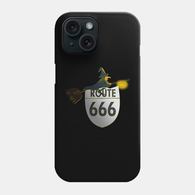 The Scenic Route for Witches - Route 666 Phone Case by Luli and Liza