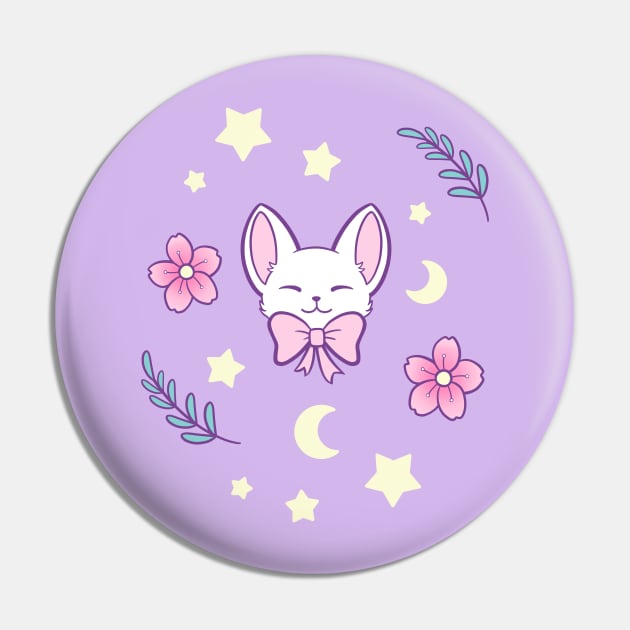 Sakura Cat // Purple | Nikury Pin by Nikury