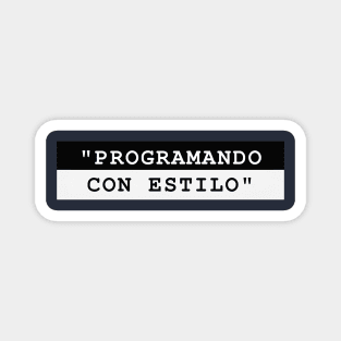 PROGRAMANDO CON ESTILO Magnet