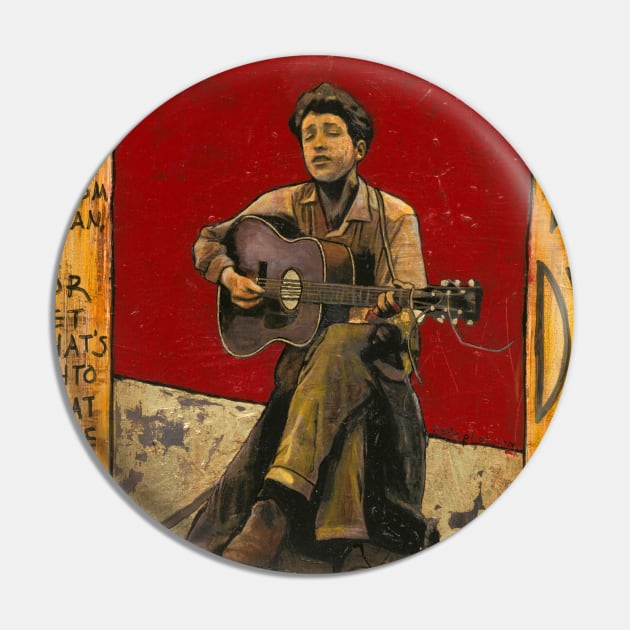 Folk singer Pin by Raybomusic01