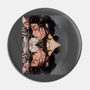 flower woman Pin