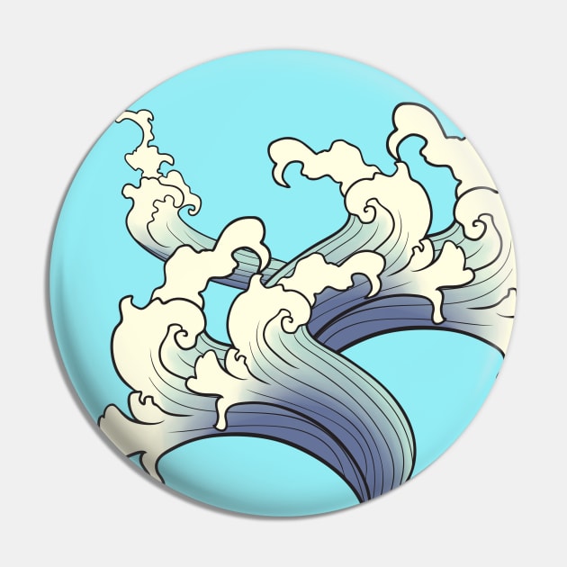 Soothing Waves of Blue Pin by 5sizes2small