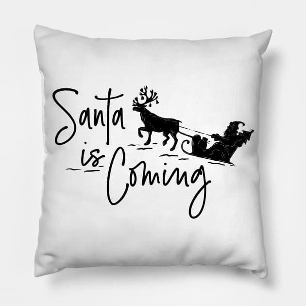 Santa is Coming Xmas 2020 Vol1 Pillow by Merchsides