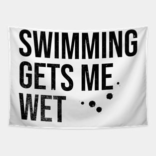 Swimming Gets Me Wet Tapestry