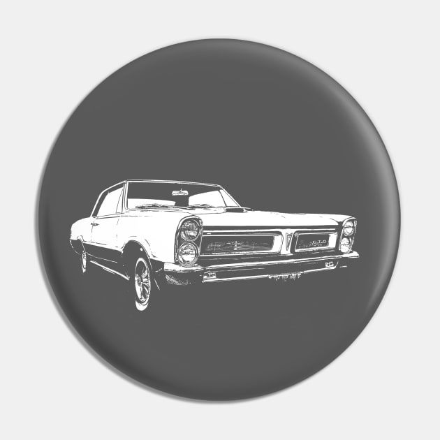 1965 Pontiac GTO - stylized white on dark background Pin by mal_photography