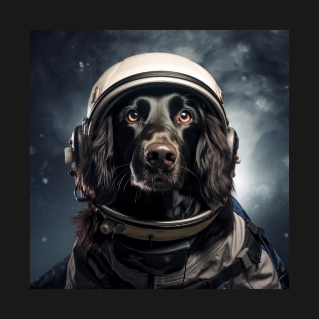 Astro Dog - Flat-Coated Retriever by Merchgard