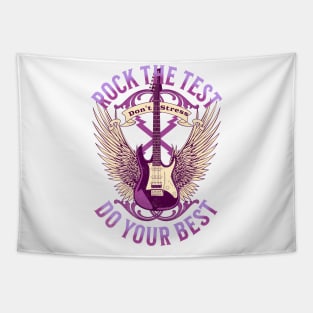 Rock the Test Don't Stress Test Day Tapestry