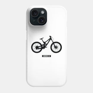 Silhouette of downhill bike. Phone Case