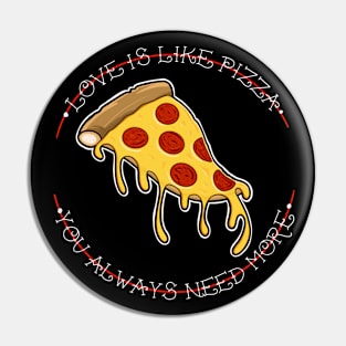 Love is like Pizza Pin