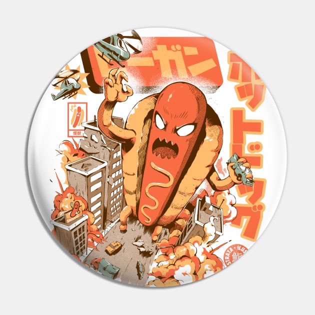 Great Hot Dog Pin by Ilustrata