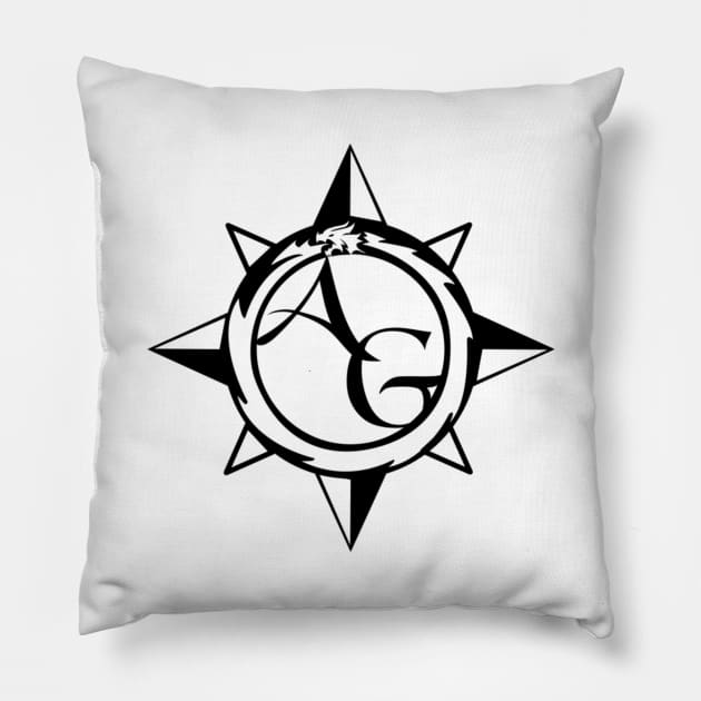 AG Logo - Front Only Pillow by adventuringguild