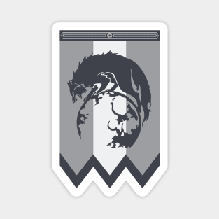 Ashen Wolves Banner Magnet