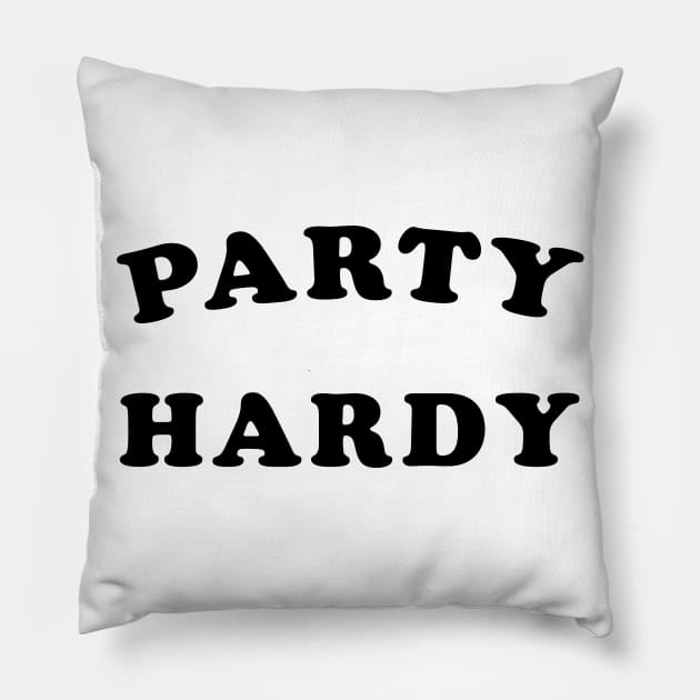 Party Hardy Pillow by TheCosmicTradingPost