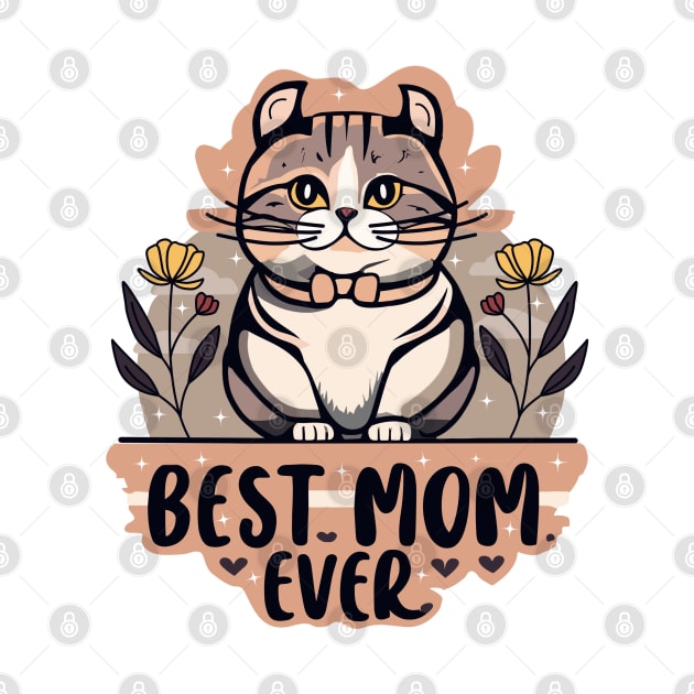 American Curl Cat Best Mom Ever by fantastico.studio