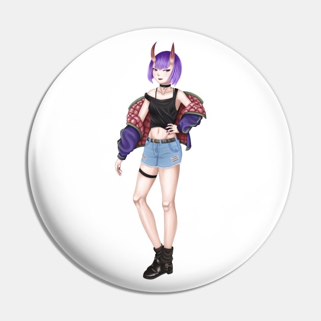 Shuten Street Pin by Antonydraws