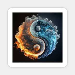 Yin Yang - Fire and Water Magnet