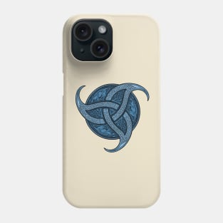 Trinity Knot - Blue Phone Case