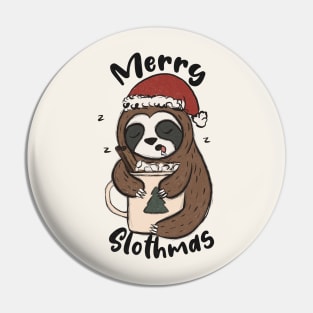 Merry Slothmas Pin