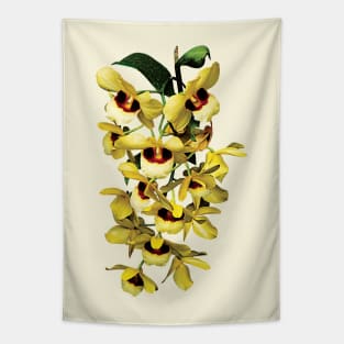 Cascade of Yellow Orchids Tapestry