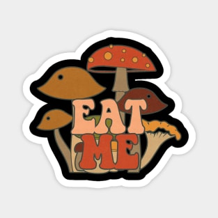 Eat Me Vintage Mushroom Magnet