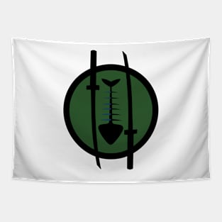 Ninja cat turtle symbol Tapestry