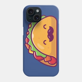 Cute Mustache Taco Cartoon Phone Case