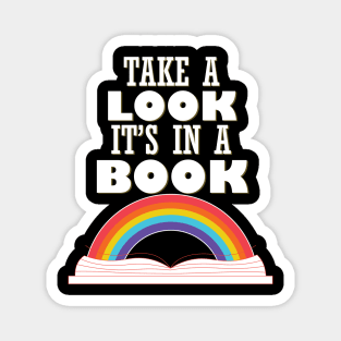 Take A Look It's In A Book Magnet