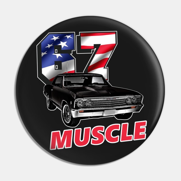 67 Muscle Black Variant Pin by RowdyPop