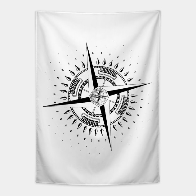 Compass Tapestry by Akman