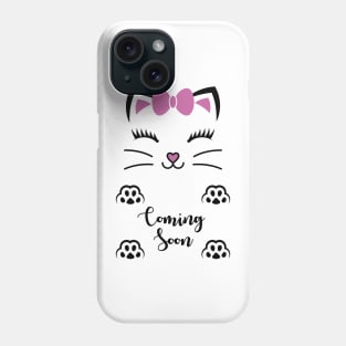 Coming Soon Kitty Face Phone Case