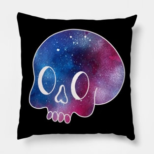 Galaxy Skull Pillow
