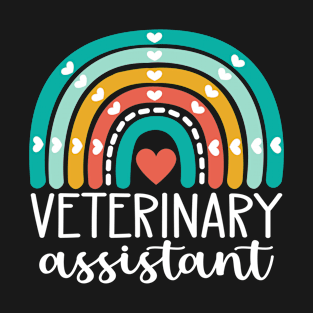 Veterinary Assistant Rainbow T-Shirt