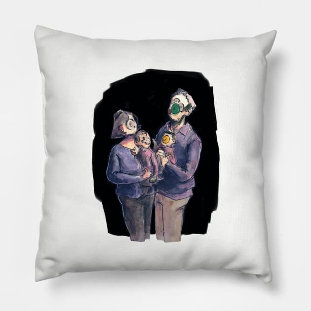 The Family that Plays Together Pillow by jasonlupas