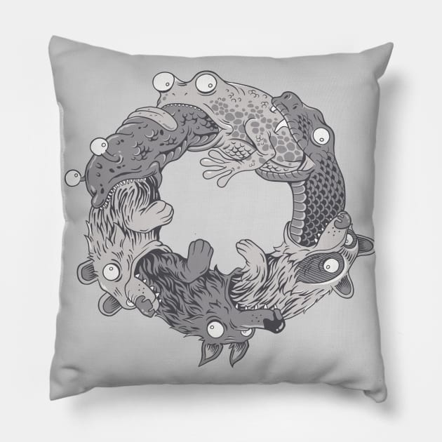 Circle of Life Pillow by dv8sheepn