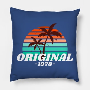 Original 1978 Palm Trees Pillow