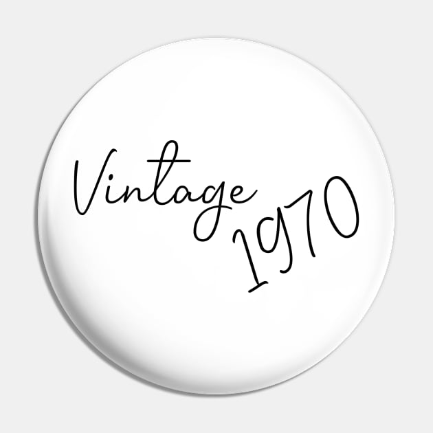 Vintage 1970 - 50th Birthday - 50th Birthday Gift - 50th Birthday - 50th Birthday Party - 1970 Pin by MultiiDesign