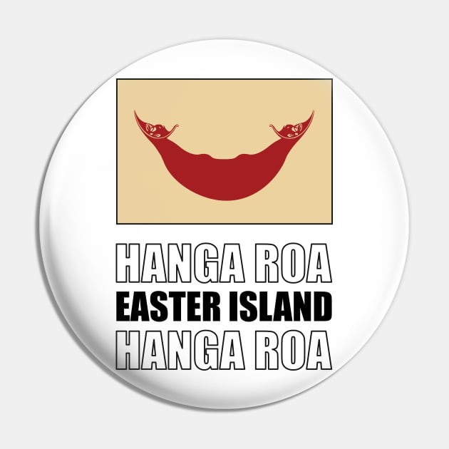 Flag of Easter Island Pin by KewaleeTee