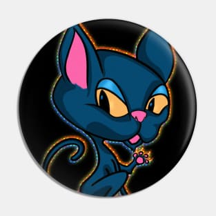 Cute Magic Cartoon Cat Pin
