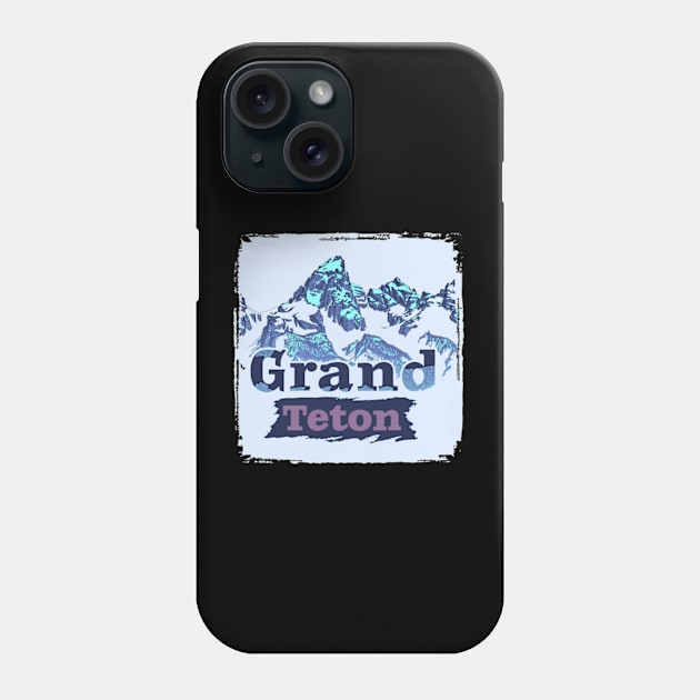 Grand Teton - vintage cold Phone Case by GraphGeek