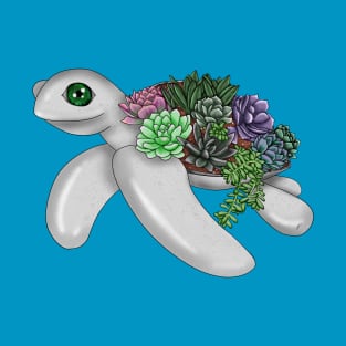 Succulent garden Turtle T-Shirt