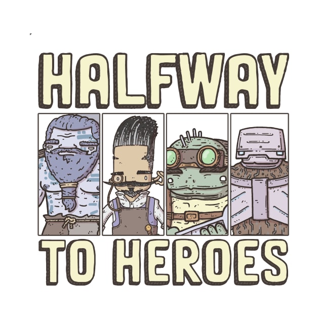 Halfway to Heroes Logo by oneshotonslaught