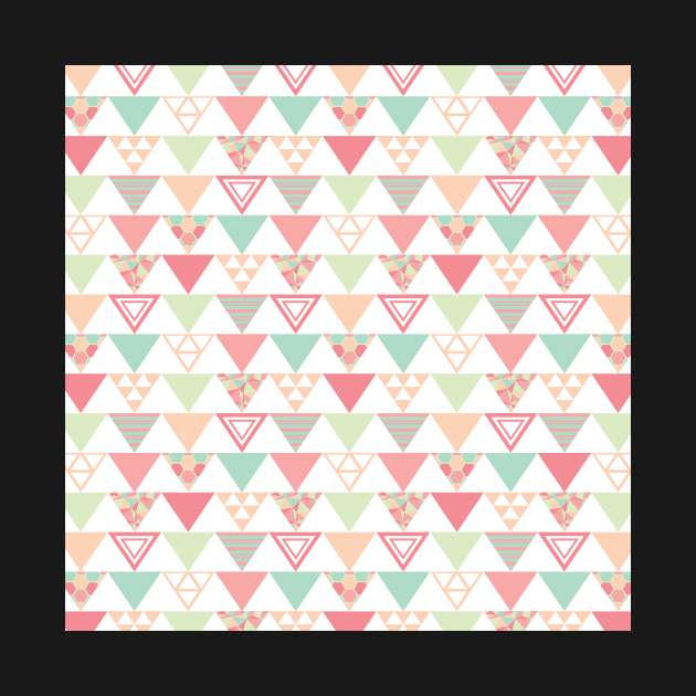 Pastel Triangle Pattern by Eliza-Grace