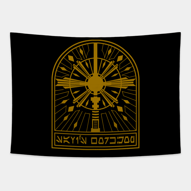 Art Deco Light Sword Tapestry by aimeekitty