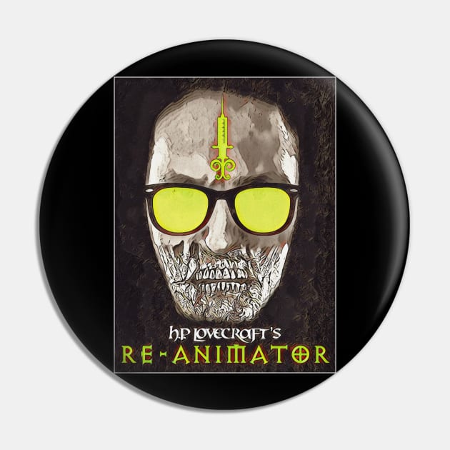 Herbert West Re-Animator Pin by radar180