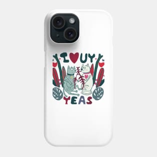 Purrfect Match for Your Valentine's Phone Case