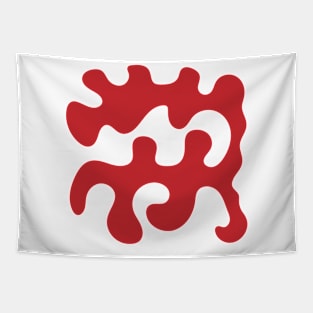 Red shape abstract Tapestry